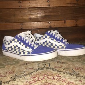 Blue Checkered Vans